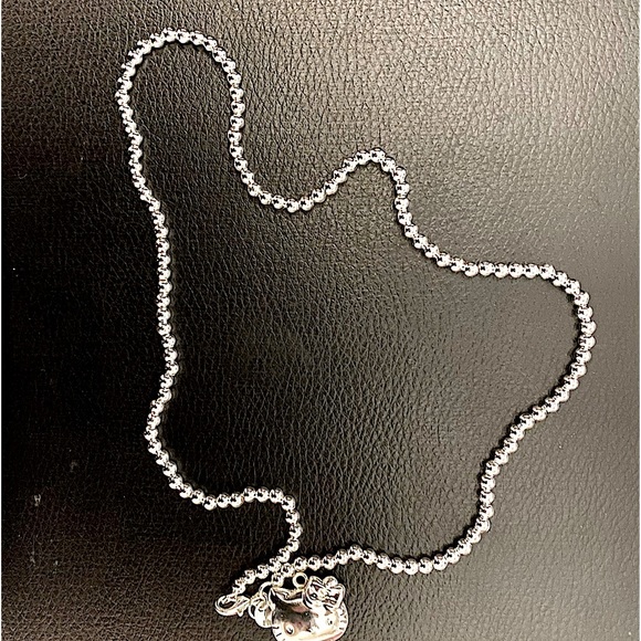 Hello Kitty Sterling Silver Beaded Necklace - Picture 4 of 4